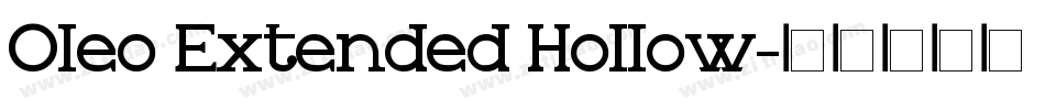 Oleo Extended Hollow字体转换